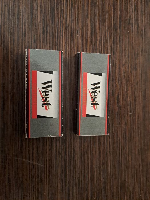 Pudełka zapałek reklamowych West 2 szt. PRL