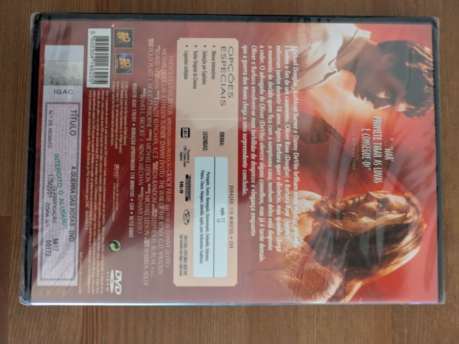 DVD NOVO e SELADO - " A Guerra das Rosas" 1989
