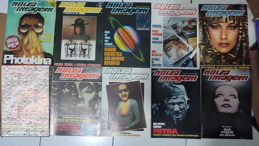 17 Revistas antigas de fotografia Nova Imagem - Anos 80