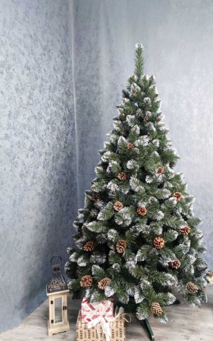 Акція!Штучна ялинка зелена блакитна лита пвх сосна ёлка искусственная