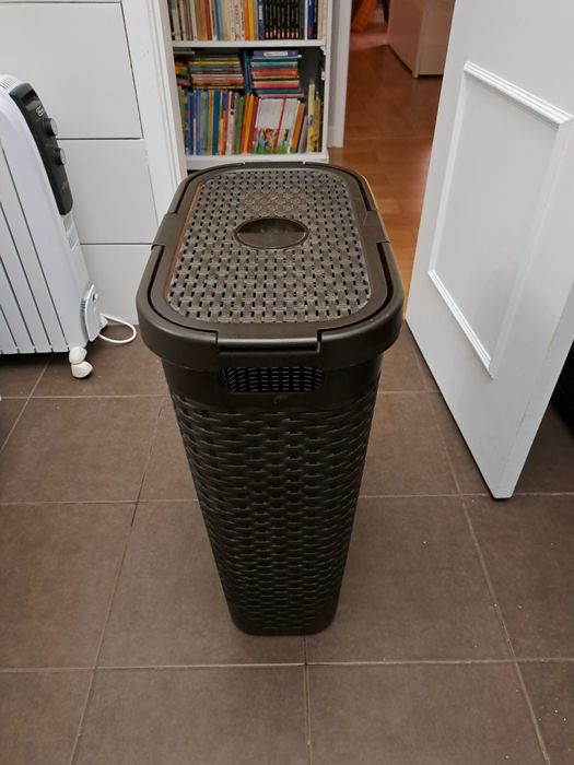 Cesto roupa suja castanho