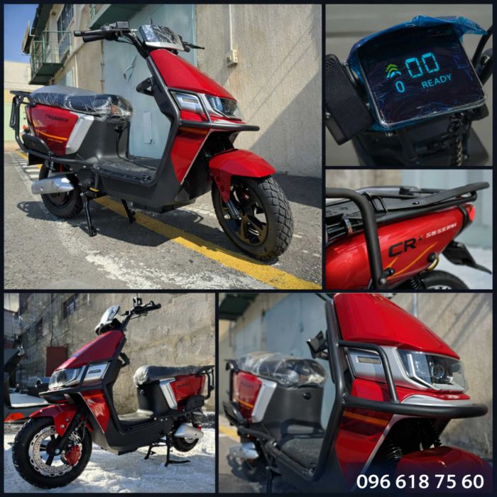 Crosser CR-13 Pro 2000W Lifepo4 Підвищєний вольтаж АКБ 76.8V Червоний