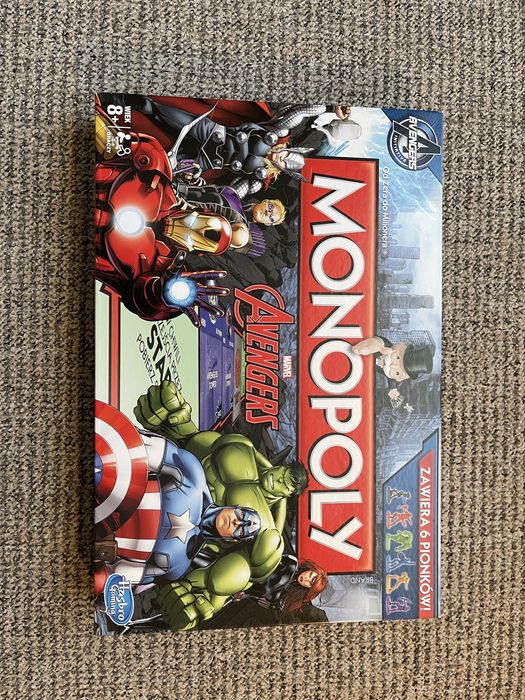 Gra MONOPOLY Avengers w idelanym stanie