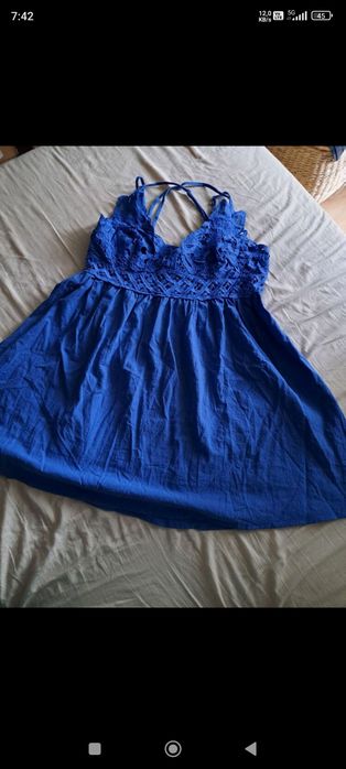 Granatowa letnia sukienka 2XL