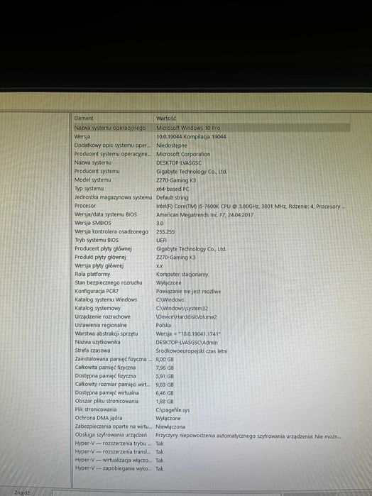 Komputer gamingowy i5-7600K / GTX 1060 6GB / SSD + HDD – Wrocław