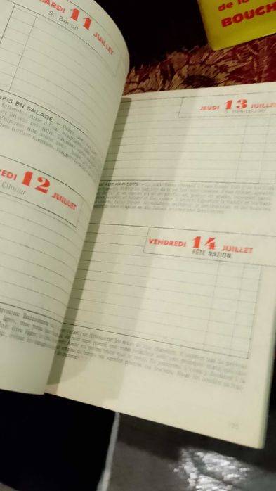 Agenda 1963/72 De la Boucherie Française 2 Unidades