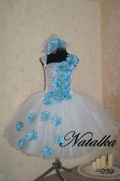 Плаття  для дівчинки ромашка та незабутка