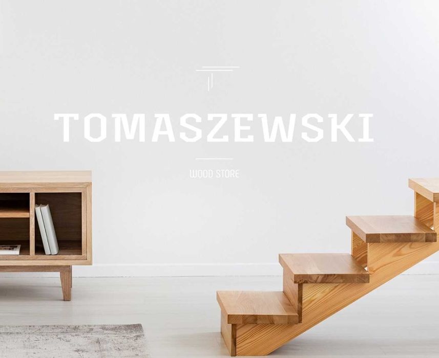 Schody drewniane dębowe na beton