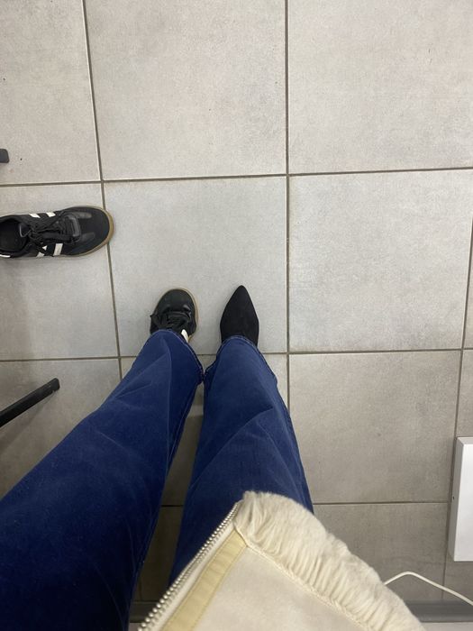 Ботфорти на шпильці замшеві