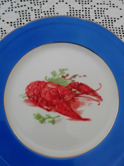 Prato antigo em porcelana da Electro Cerâmica do Candal