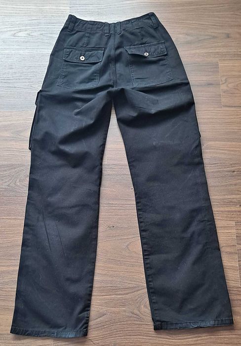 czarne spodnie cargo Bershka r. 34/XS