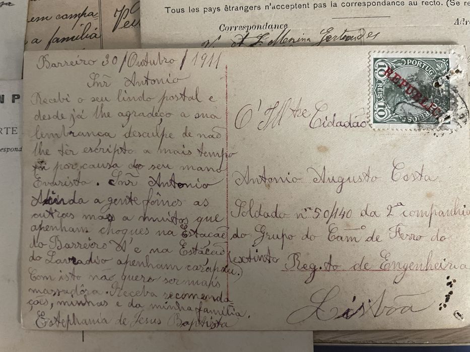 Conjunto de 20 Postais Portugueses (1909-14)