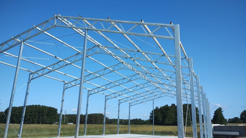 Konstrukcja stalowa 12.36x24m nowa.