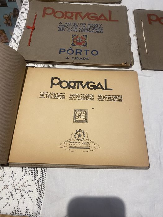 Conjunto 4 Álbuns Antigos "Portugal" (Anos 30) - Ótimo Estado