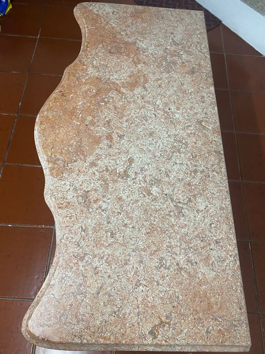 Consola Branca e Marmore