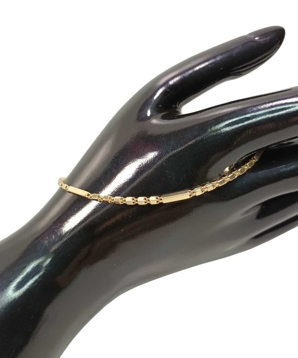 Elegancka złota bransoletka kostka 3,81gr 585au