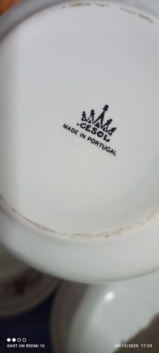 Conjunto 4 chávenas de chá ou almoçadeiras