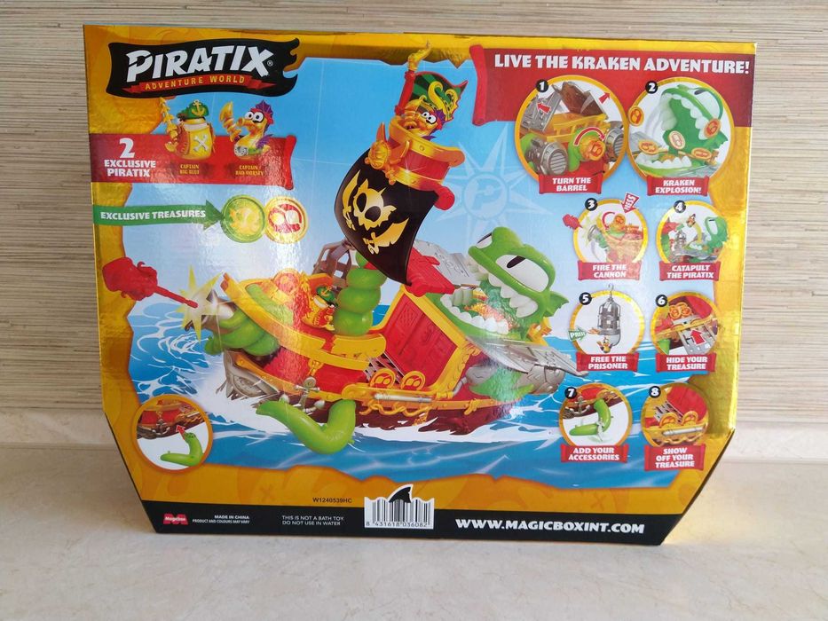NOWY Piratix Zestaw Kraken Ship Statek Piracki Krakena Adventure World