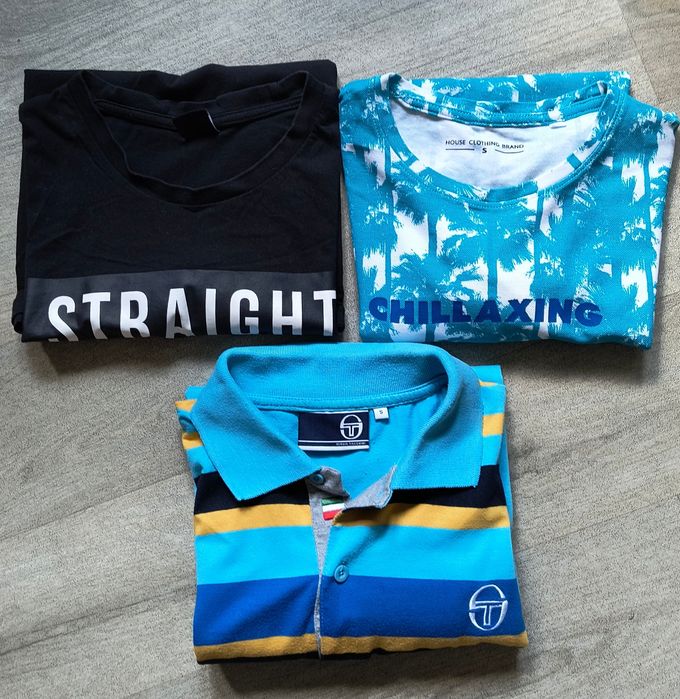 Koszulki chłopięce, młodzieżowe rozm S. 3 sztuki.