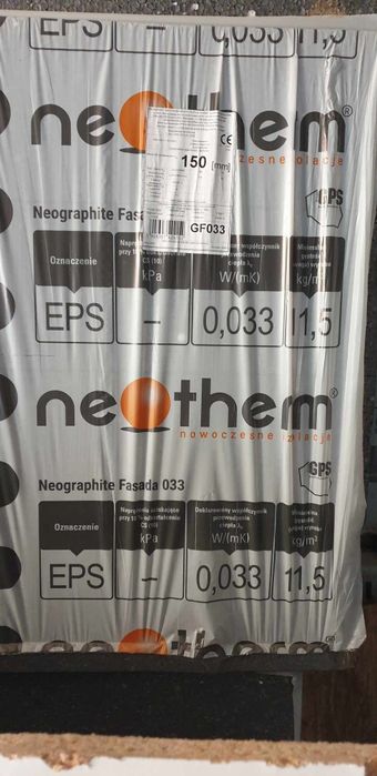 Sprzedam STYROPIAN ELEWACYJNY EPS 033 gr. 15cm grafitowy BIAŁYSTOK