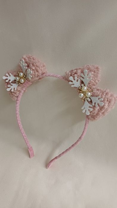 Обідок сніжинка. Обруч новорічний.