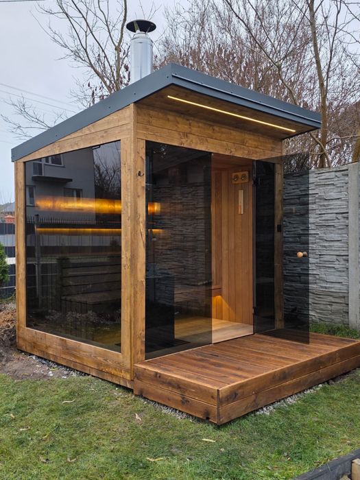 Sauna „polka +’’ opalna drewen 6 osobowa