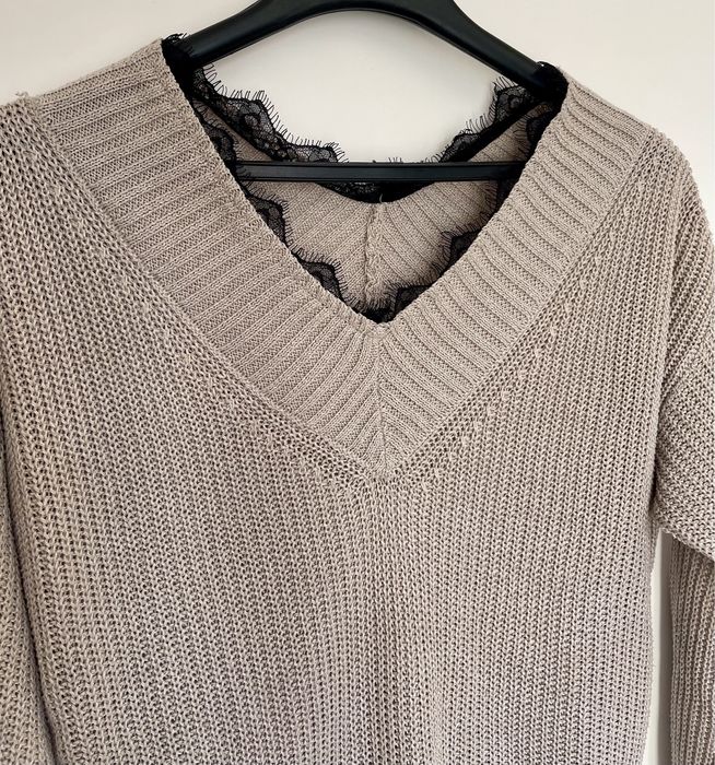 Camisola de malha com renda (Shein, tamanho S)