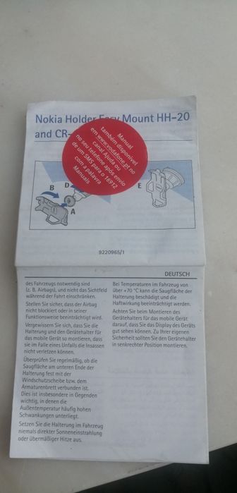 Suporte telemóvel Nokia