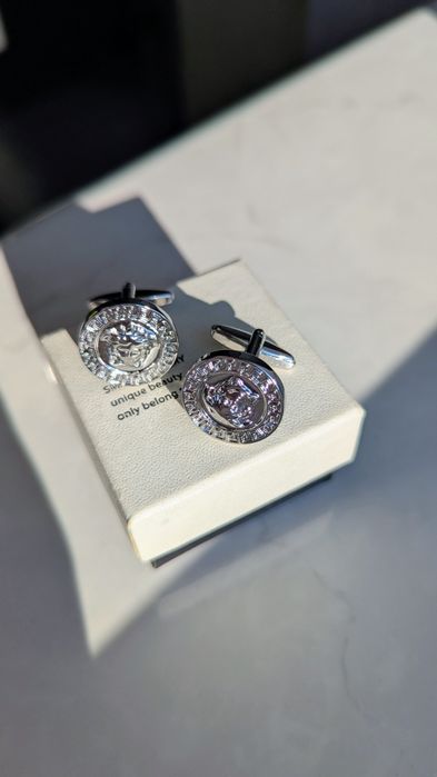 Запонки versace silver 2шт