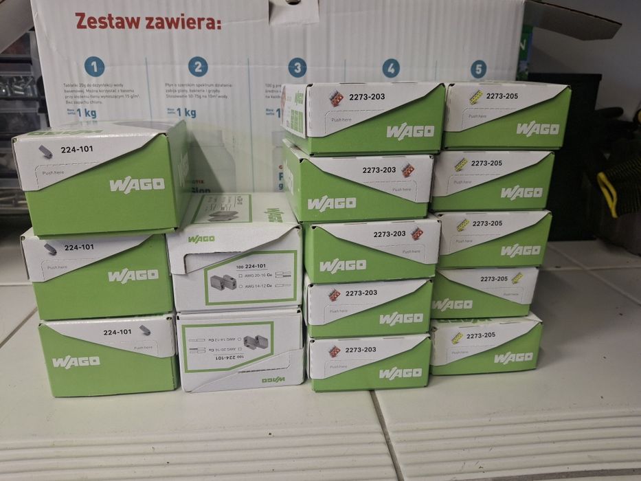 Kostki wago nowe