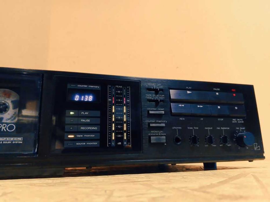 Piękny Klasyk Deck! Magnetofon 3-głowicowy LUXMAN K-112 /HX Pro /Bias Fine /Wysyłka