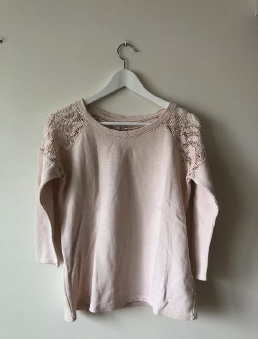 Camisola de malha com renda Zara