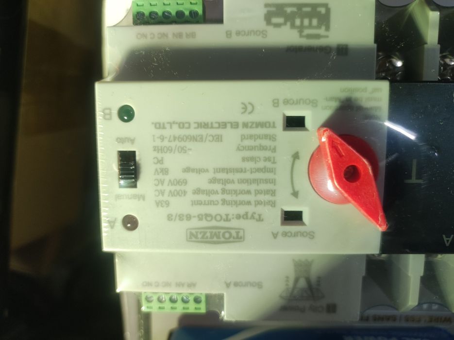Contactor trifásico duplo efeito