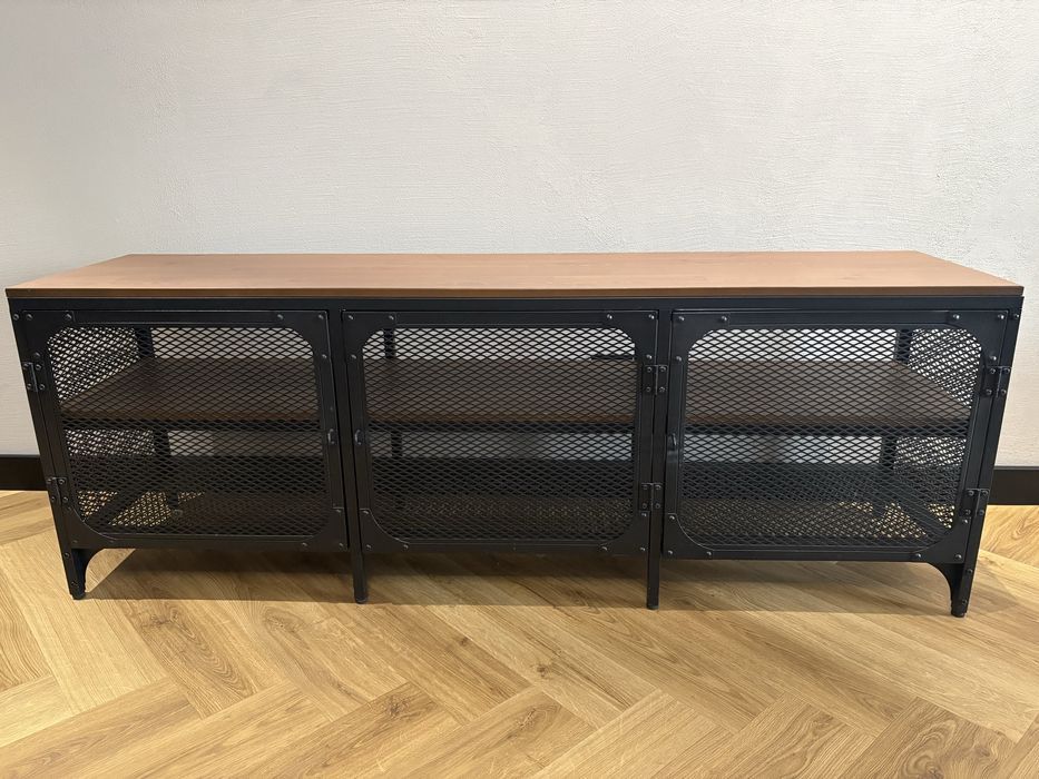 Komplet szafka pod TV i stolik kawowy Ikea Fjällbo