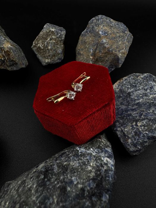 Złote Kolczyki Delikatne | JAK NOWE | 585 | 1.31G (S)