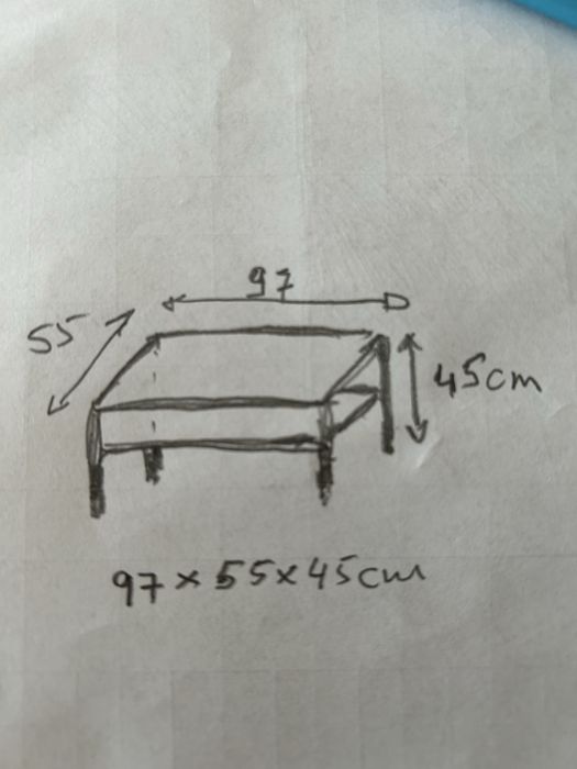 Movel TV/ Mesa apoio cerejeira 97x55x47