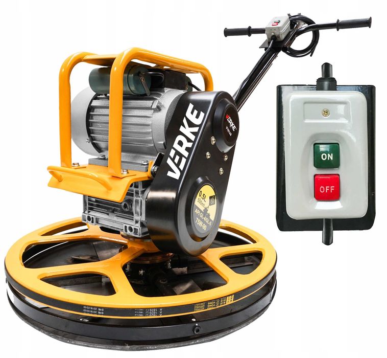 ZACIERACZKA ELEKTRYCZNA Do Betonu Krawędziarka 600mm 60cm 230V Talerz