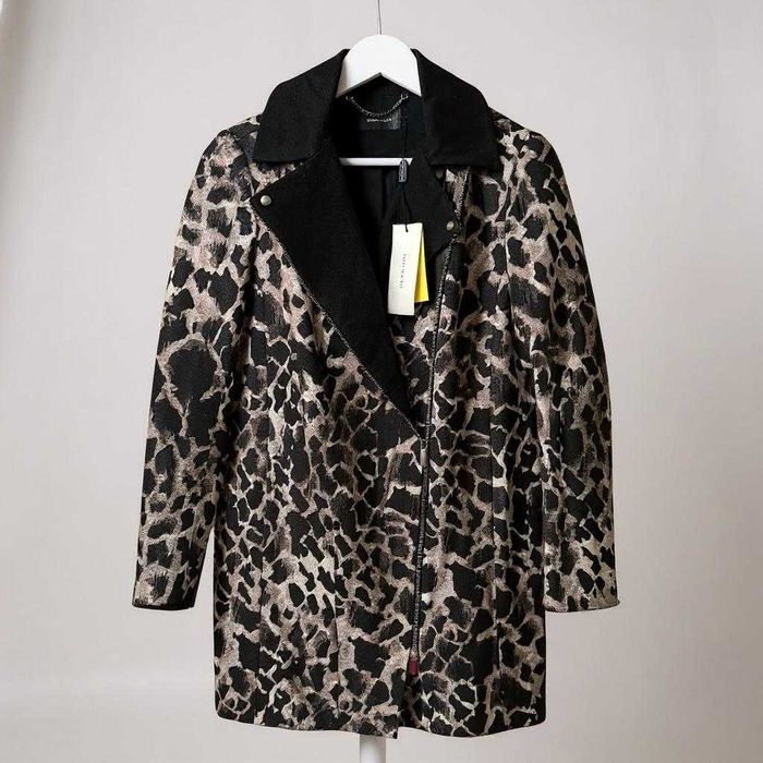 Oryginalny płaszcz damski Karen Millen trench coat animal print