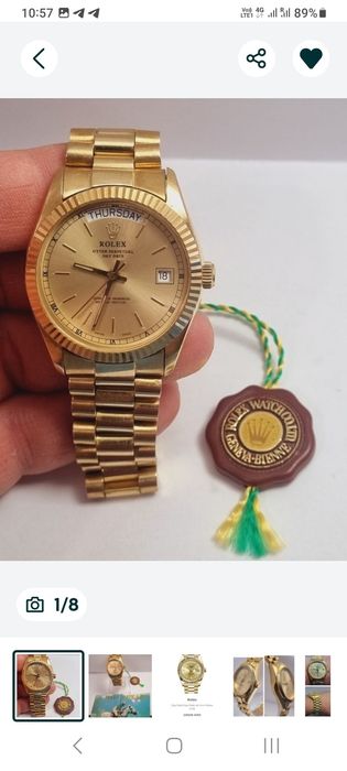 Часы золотые Rolex Day-Date 40 mm yellow gold