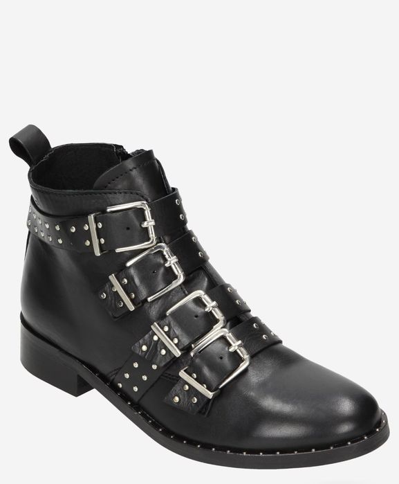 Botki sztyblety jesienne Wojas dżety klamry