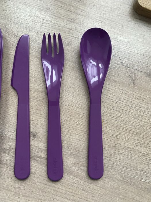 Sztućce turystyczne Aladdin, podróżne piknikowe plastikowe