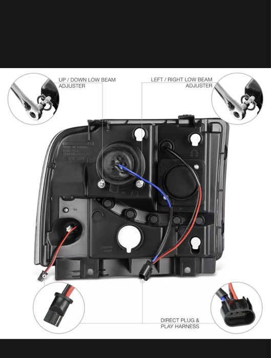 Ford f250 f350 f450 lampy przod drl