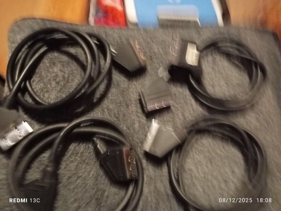 Conjunto de 4 cabos SCART
