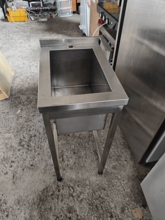 Ванна миюча одинарна/подвійна/ зі столом бу нержавіючі