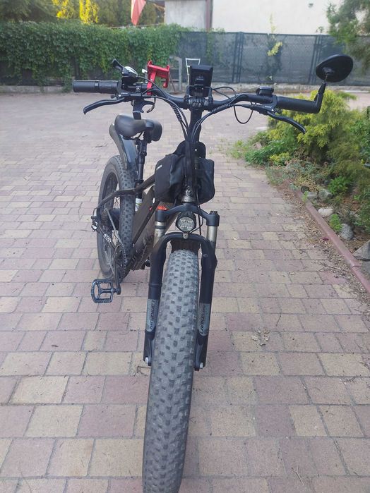 Rower elektryczny Lankeleisi MG740 plus dual 48V 20 AH fatbike Hamulce hydrauliczne, błotniki, lusterko,