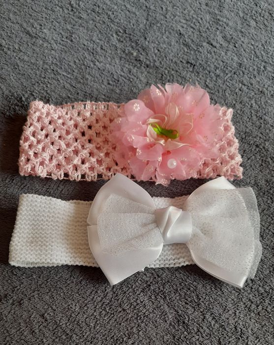 Пов'язка, бант,обідок на голову для дівчинки 0-3 роки.