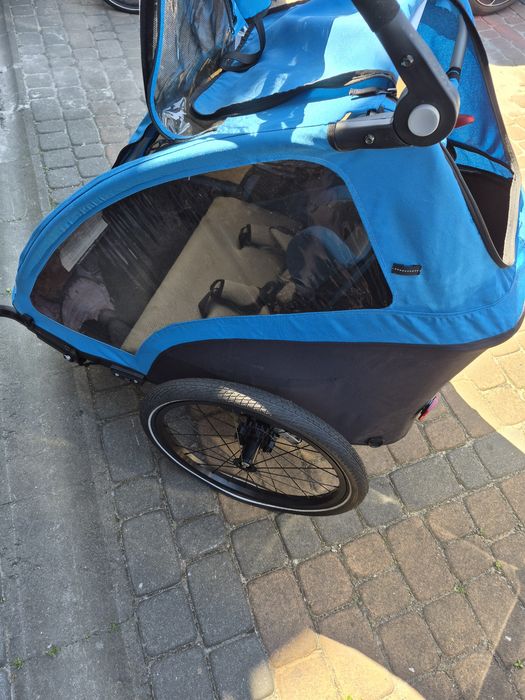 Halfords Advanced przyczepka rowerowa z  funkcją wózka dla dziecka