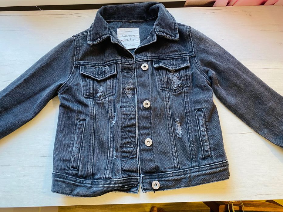 Джинсова курточка Zara для дівчинки, зріст 110- 116