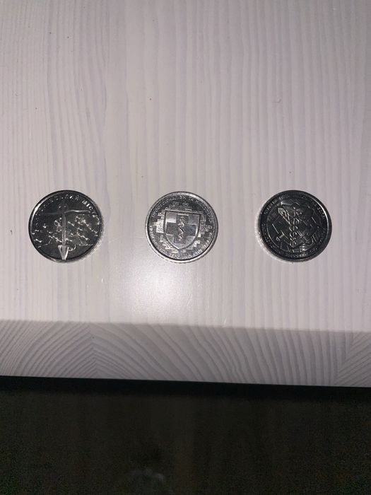 Пам’ятні монети НБУ 10 грн — ЗСУ та Медичні сили (3 шт.)