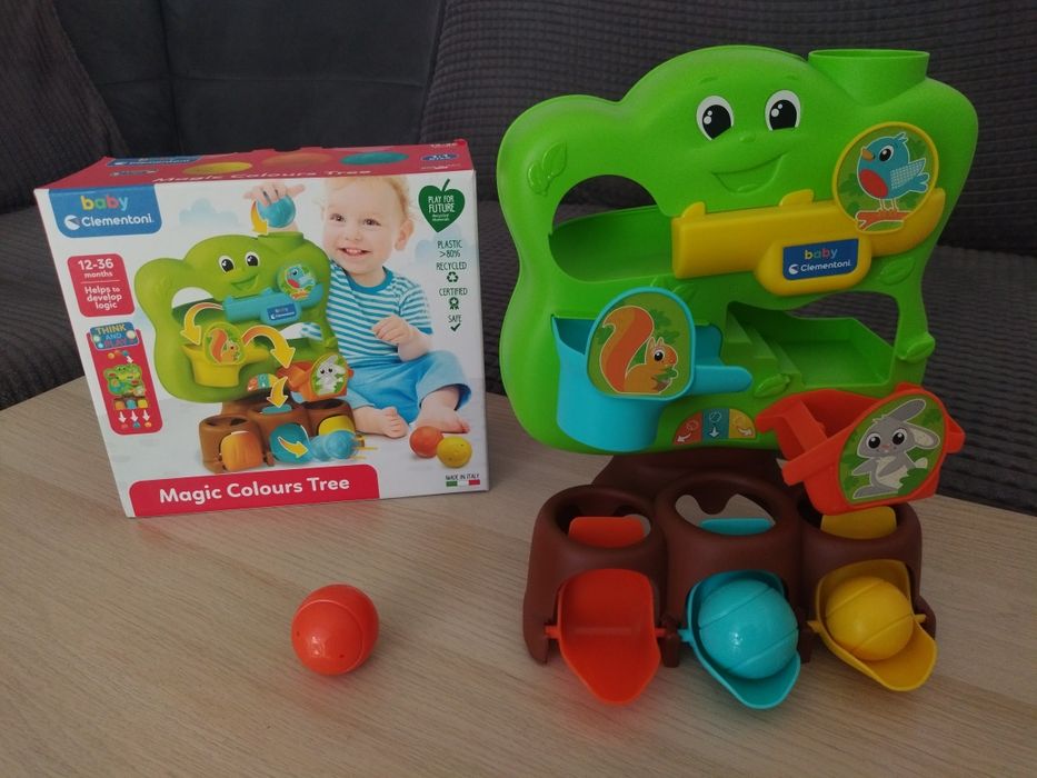 CLEMENTONI BABY drzewko zabawka logiczna